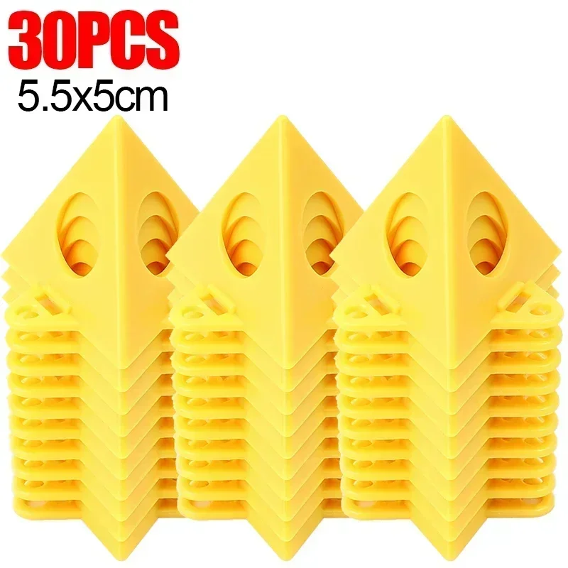 60/10PCS Mini Paint Stands Triangle Paint Pads Pyramid Stands Woodworking Tripod Spray Painting Brackets Block Auxiliary Tools: Red, Silver Tone