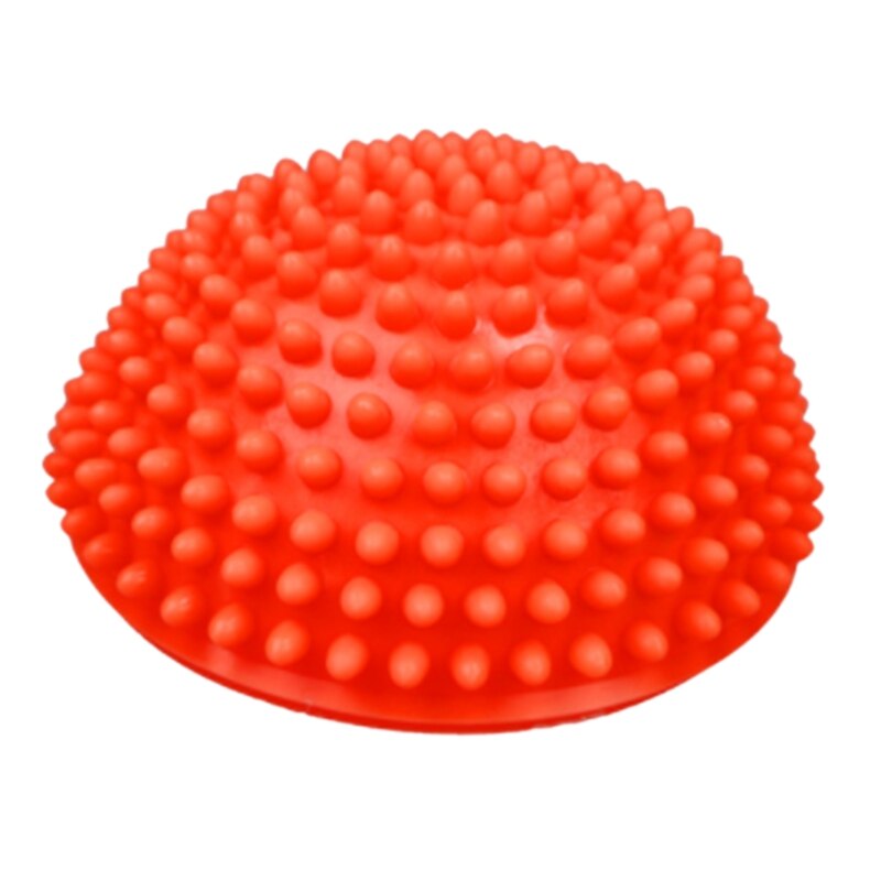 Inflatable Half Sphere Yoga Balls PVC Mage Exercises Trainer Balancing Ball for Gym Pilates Sport Fitness: orange