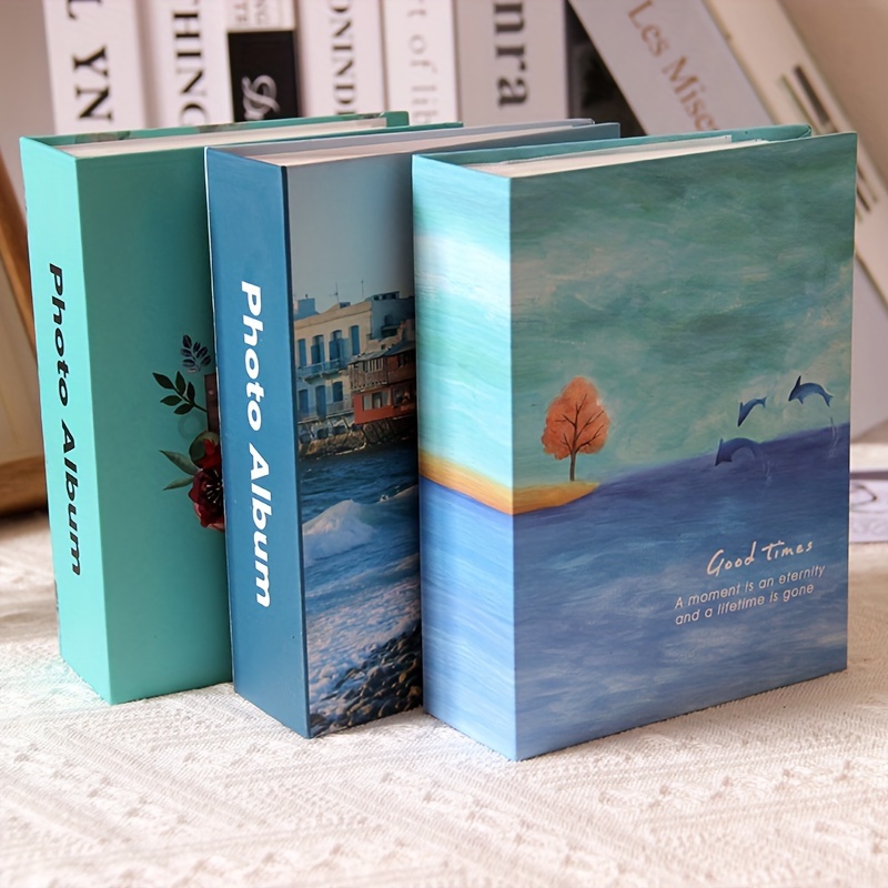 Albumy na zdjęcia 6-calowe, proste, papierowe, na 100 zdjęć - piękne motywy podróżnicze i naturalne robić przechowywania wspomnień