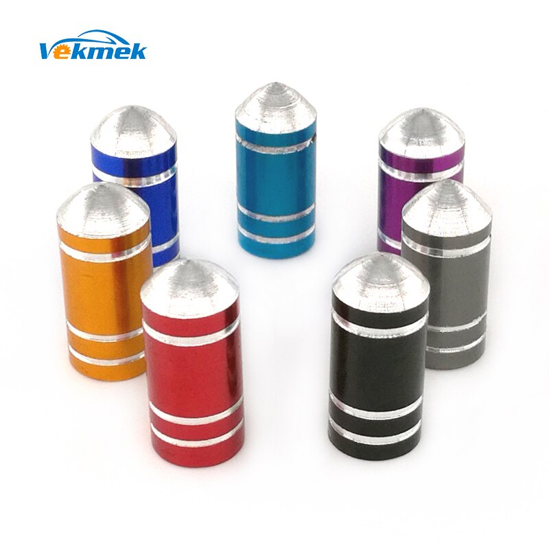 4 stuks aluminium kogelventieldoppen voor auto's, fietsen, motorfietsen, legering ventieldoppen, auto-styling onderdelen en accessoires