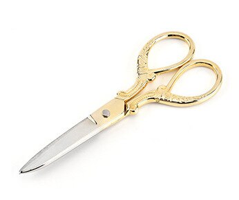 Tijeras de sastre Retro, herramientas de mano, antiguo, bordado, vintage, 1 ud.: Gold