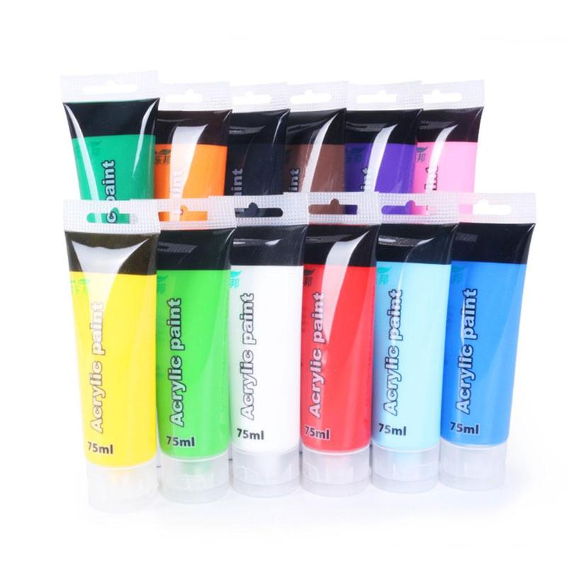 Afwasbare kleurrijke aquarelverfset voor kinderen, nagelverf, vingerverven, doe-het-zelf, vingerverven, knutselen, kaarten maken voor kinderen , 0-12 speelgoedjes