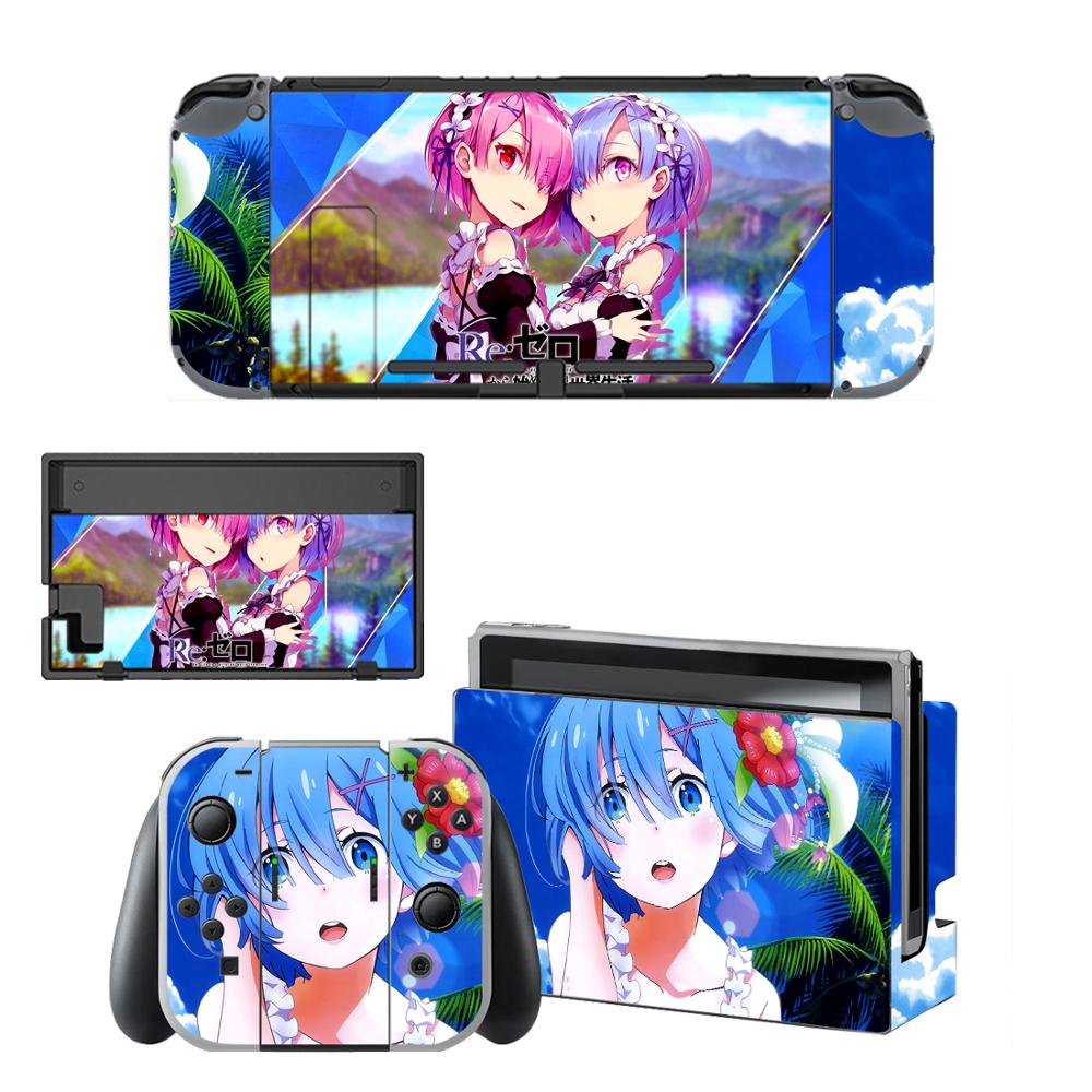 Re:Life in a different world from zero Skins for Nintendo Switch Skin Sticker for Nintendoswitch console Joy-Con Controller: QBYSNS0325