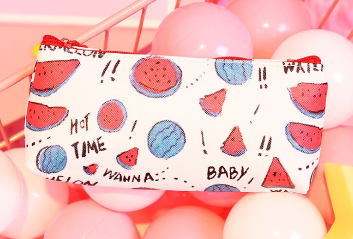 Summer Fruit Coin BAG , - 19CM PU Pineapple Etc. Coin BAG , Coin Purse , Coin Pencil BAG Wallet Pouch