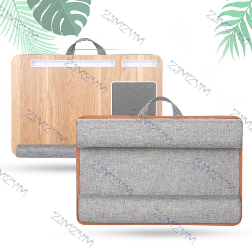 Laptop Schreibtisch Stehen Notizbuch Tablette Knie Runde Schreibtisch Mit Karte Slot Tragbare Knie Tisch Halfter draussen Kopfstütze Büro Nickerchen Kissen