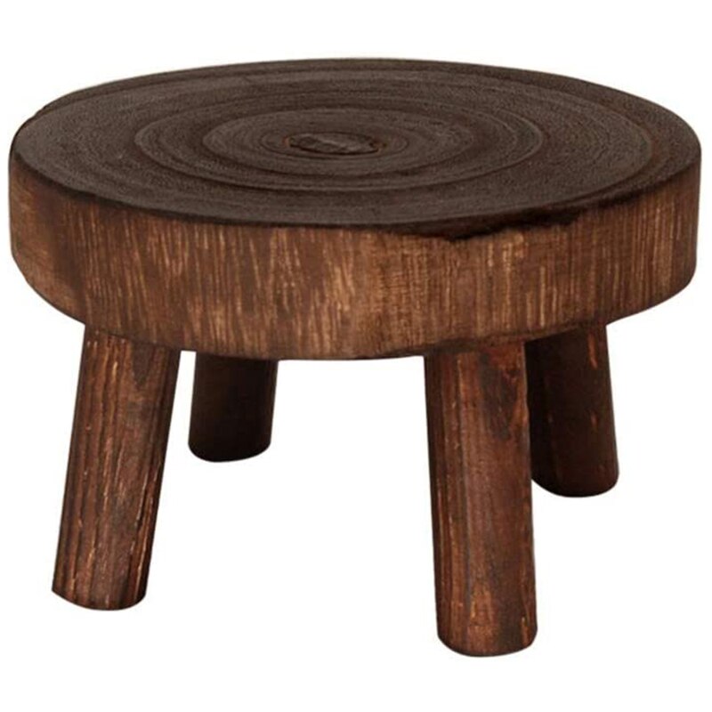 Mini Holz Bank Stehen, Pflanze Stand, Blumentopf Stehen, Topf Stehen, Unterstützung drinnen Natürliche