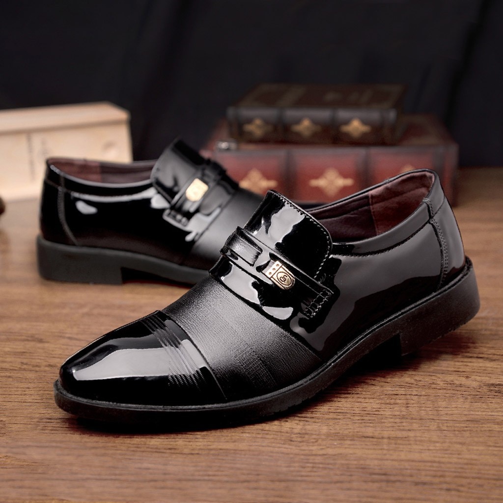 KLV Men's Ballroom Dance Shoes Men's Boy's Ballroom Tango Business Leather Shoes Comfortable Male Suit Shoes#3