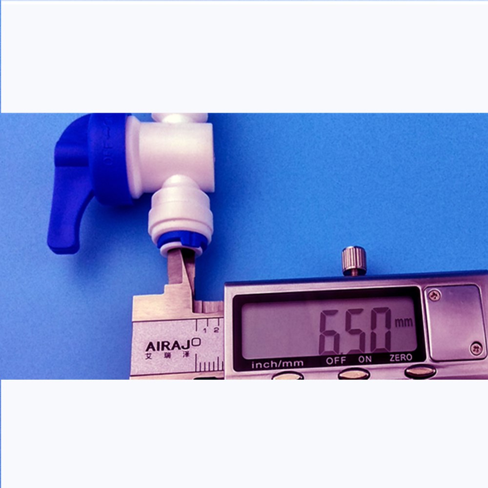 10 PCS Water Connect 1/4 inch Ball Valve Shut off Quick Connect for Water Reverse Osmosis System Aquarium Osmosis