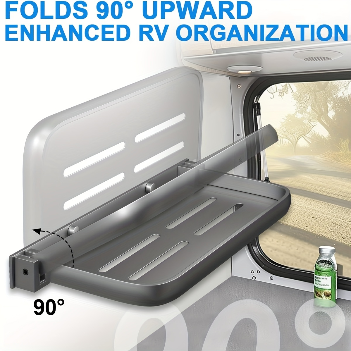 Fold-Down Shelf Wall-Mounted Foldable Storage Holder Folding Display Wall Shelves for Home Organization