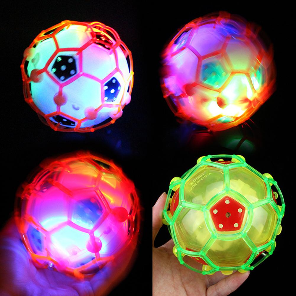 2020 nuovo LED salto Joggle Sound Ball danza musica giocattoli da calcio lampeggiante elettrico che rimbalza calcio per bambini palla