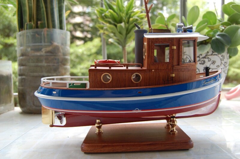 Micro Tug boat M3 1:18 273mm Wooden model ship kit RC model wood model kit