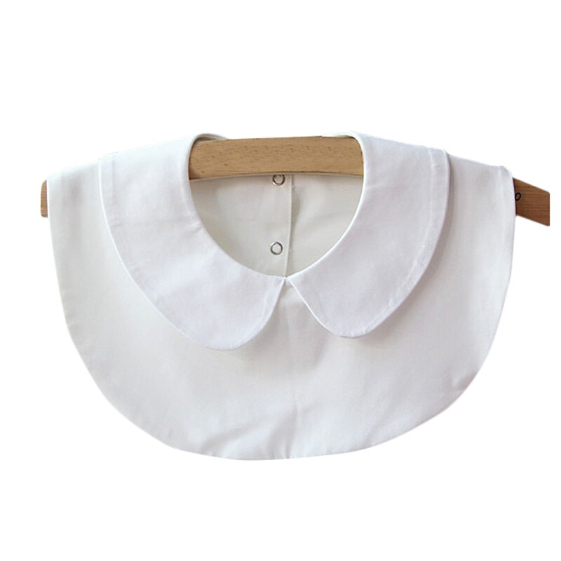 Jahrgang Weiß Schwarz Abnehmbare Revers Shirt Gefälschte Kragen Einfache Einfarbige Baumwolle Mischung Puppe Kragen Für Frauen Kleidung Zubehör