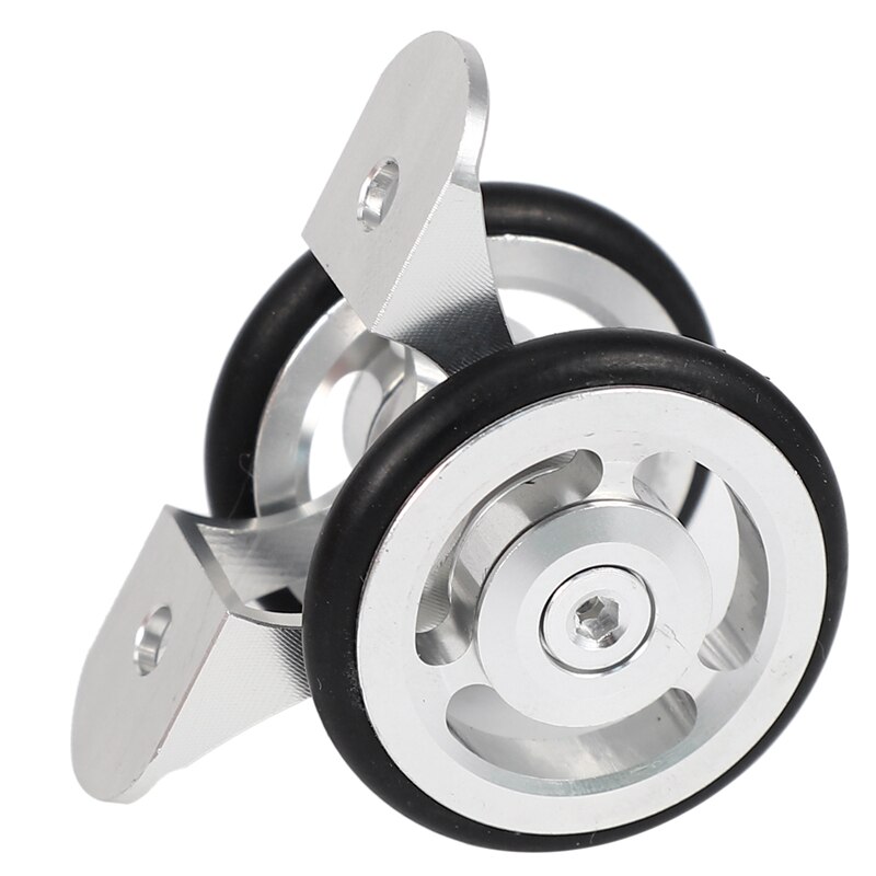 Vouwfiets easy wheel fiets spatbord lager dubbel wiel achterspatbord wiel voor brompton vouwfiets accessoires zilver