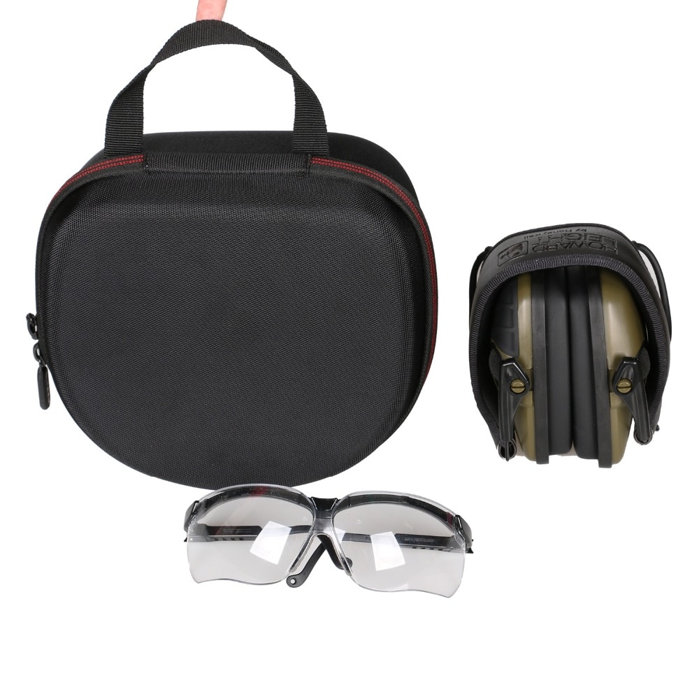 LTGEM Case for both Howard Leight by Honeywell or Awesafe GF01 Impact Sport Earmuff and Genesis Sharp-Shooter Safety Eyewear Gla