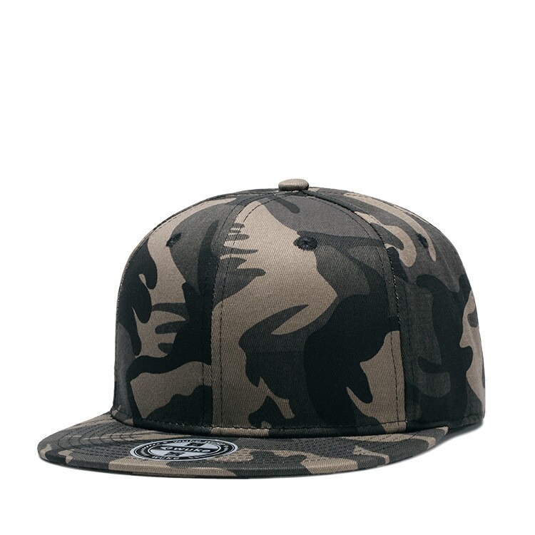 Sommer baseball kasketter mænd camouflage hip hop 5 panel snapback hat til kvinder touca gorras planas casquette chapeau 18 stile: W129