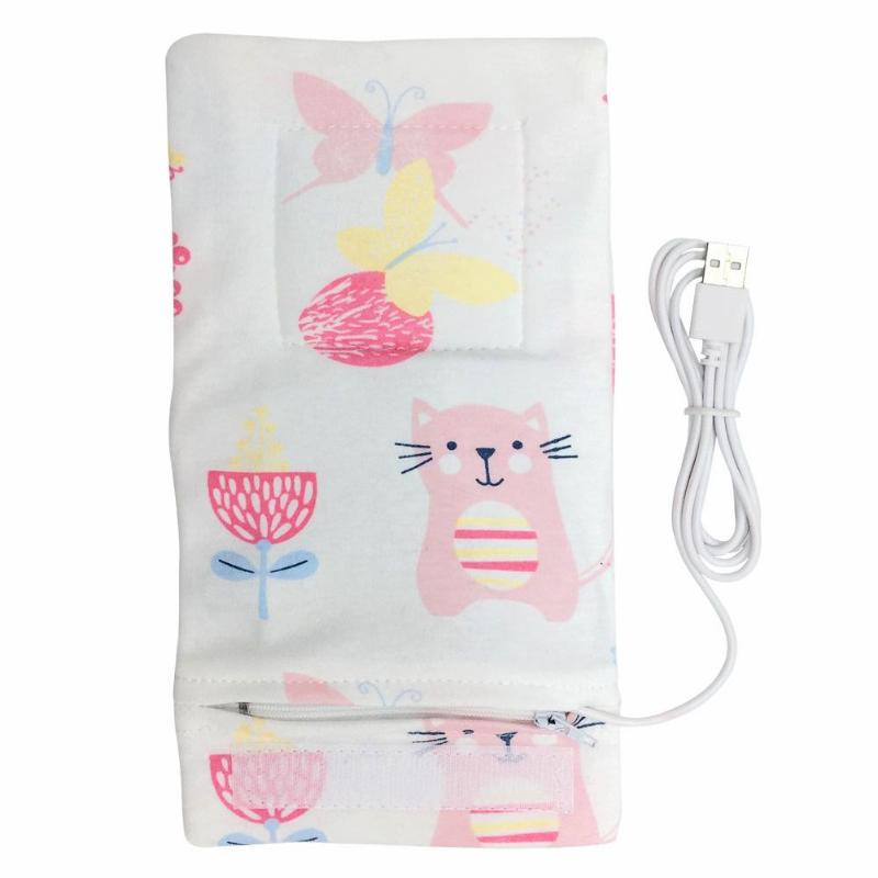 USB Baby Flasche Wärmer Tragbare Milch Reise Tasse Wärmer Heizung Kleinkind Fütterung Flasche Tasche Lagerung Bucht: D