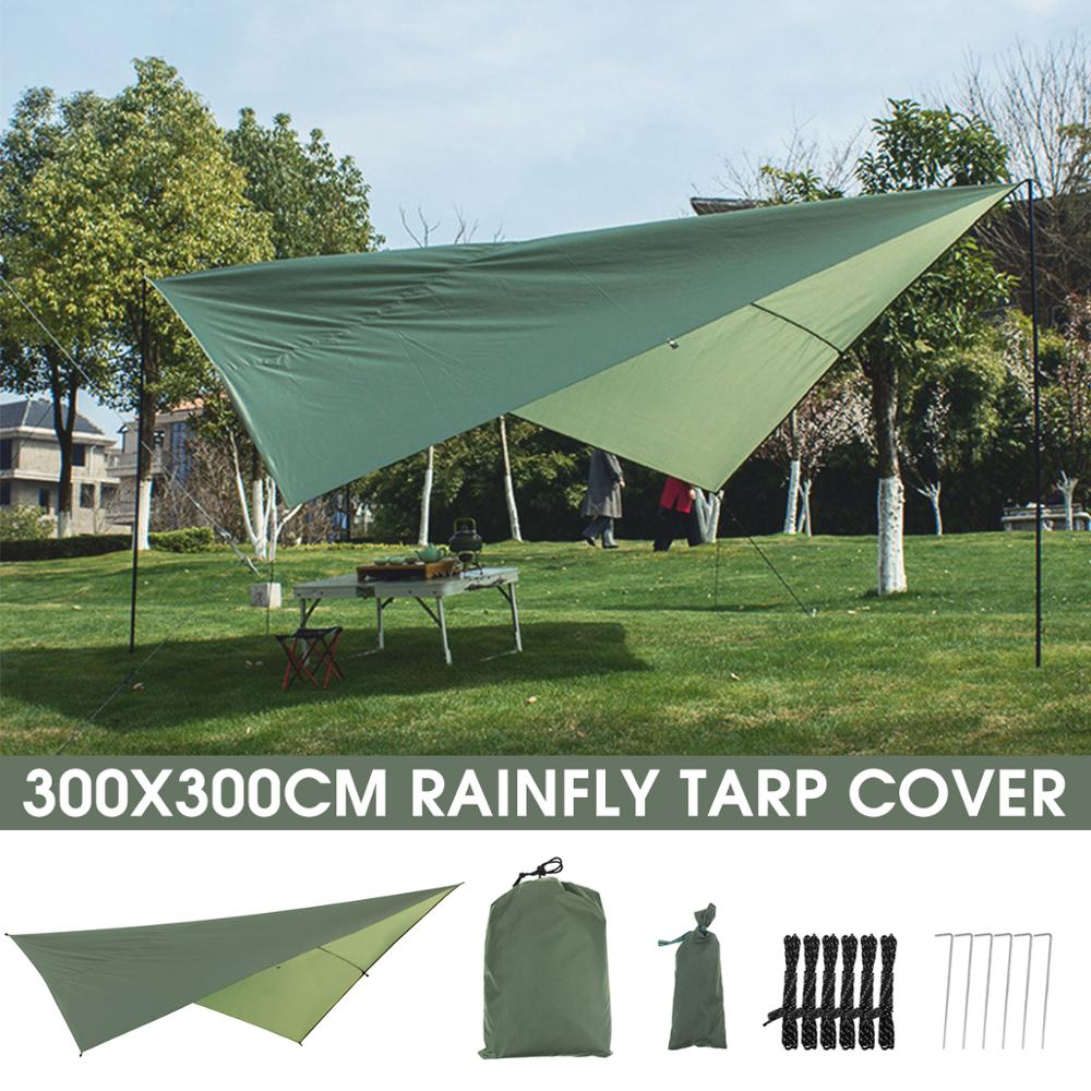 Hammock Awning Canopy Tent Tarp Beach Camping Portable Pergola Sunshade Outdoor
