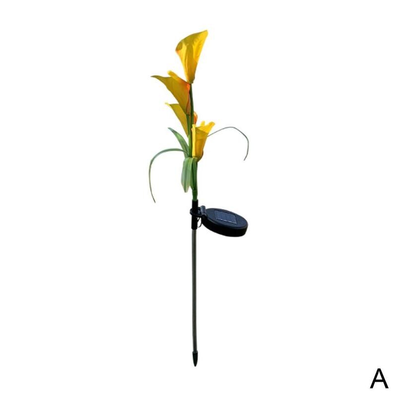 Solar Lily Flower Light Stake Solar Garden Lily Light Solar Flowers Light Decorative 1 with Backyard Flowers M3Q4: A