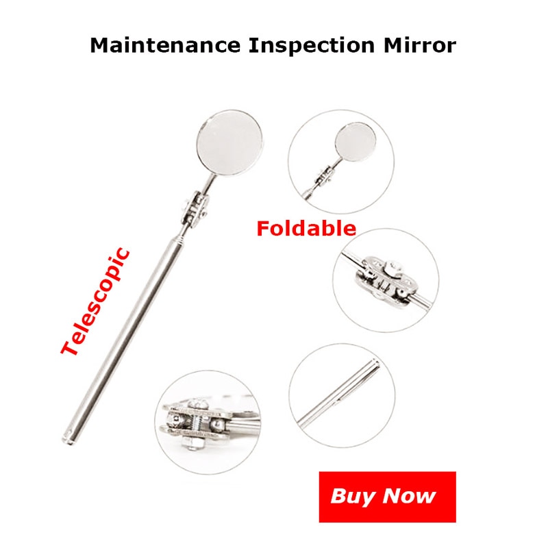 Auto Car Maintenance Inspection Mirror Foldable Telescopic Reflector Welding Chassis Inspection Mirror Car Auto Inspection Tool