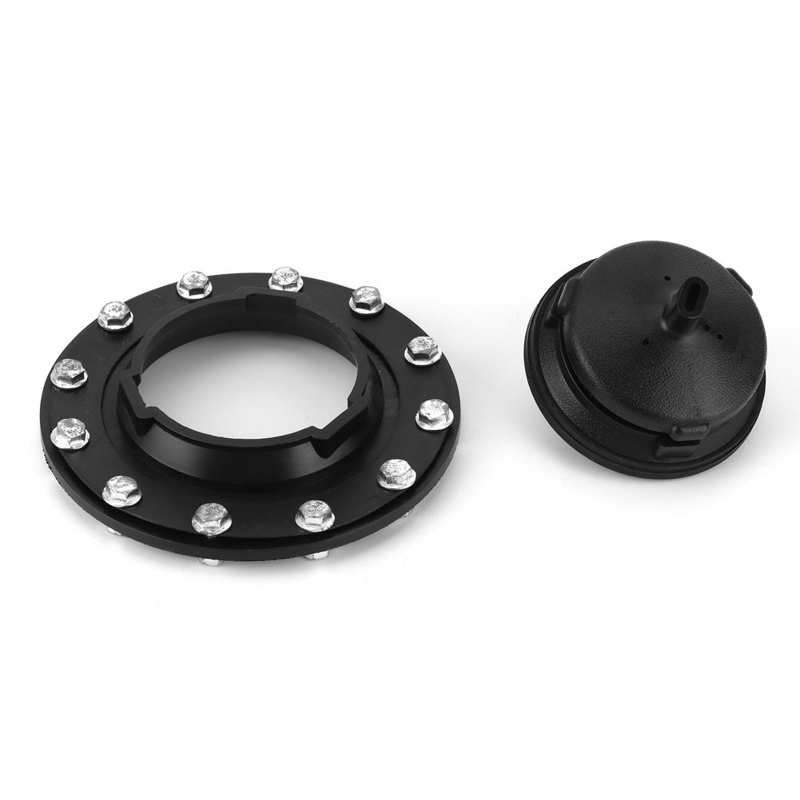 Fuel Cell Gas Tank Filler Cap Twist Cover Fitting Flame Resistance with Nut Bolt Universal Gas Tank Filler Plate