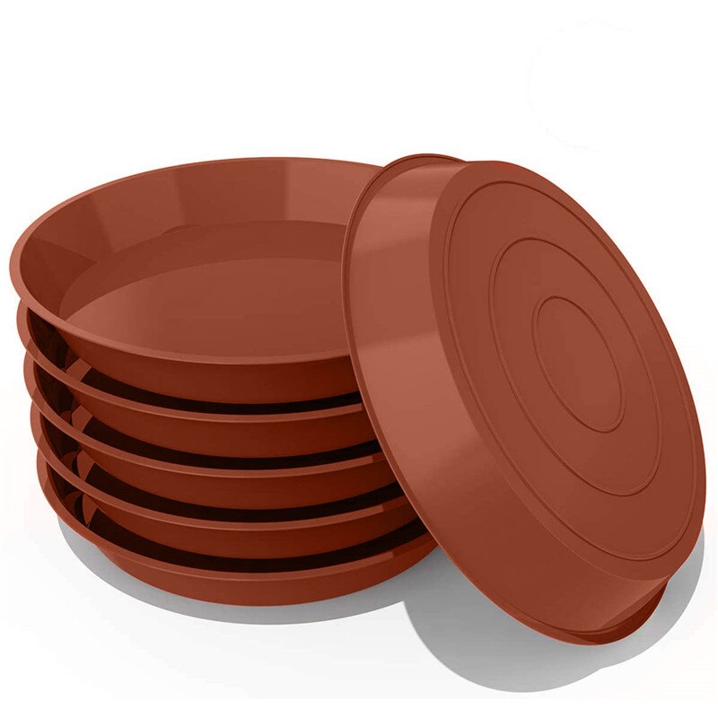 1 st diameter 21cm röd plast trädgård blomplanta kruka fat rund botten planteringsbricka jjjyl 170