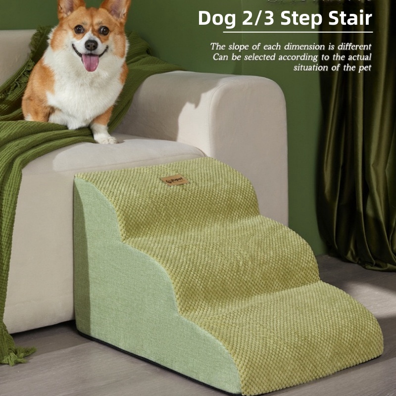 Escalier de canapé pour animaux de compagnie, 2/3 marches, pour petit chien, chat, rampe pour animaux de compagnie, antidérapant, amovible, lit pour chiens, fournitures pour animaux de compagnie