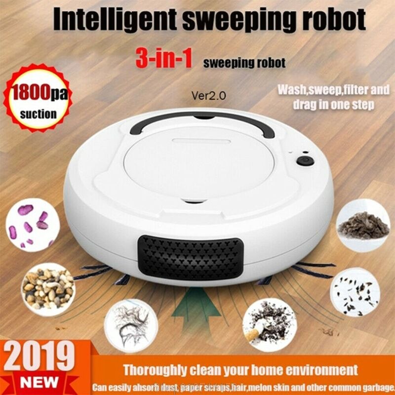 Robot Vacuum Cleaner Timer Function Multiple Cleaning Modes, Suction Robotic Vacuum Cleaner for Pet Hair, Carpet, Oct