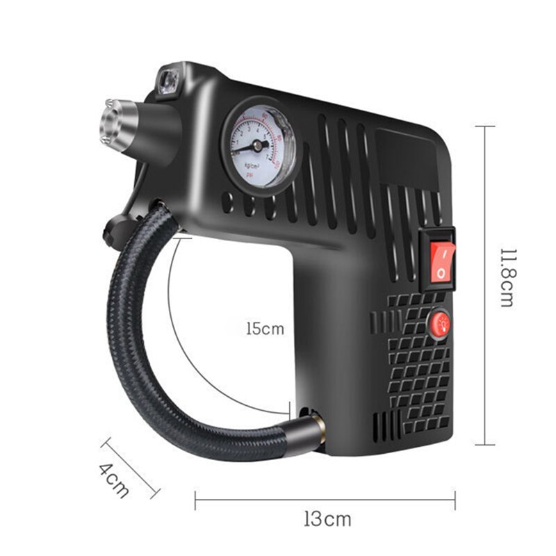 Djsona 3M Draagbare Elektrische Luchtcompressor Pomp Kleine Tire Inflator 12V 100 Psi Bandenspanning Monitor Voor Auto motor Fiets Auto