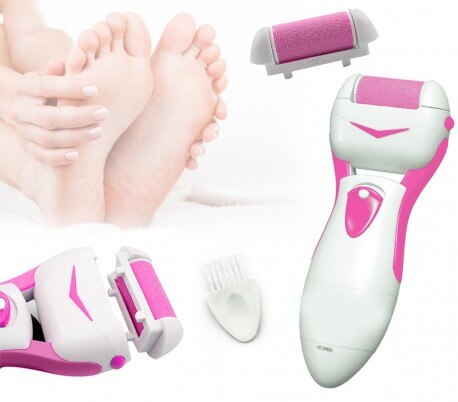 619829 Máquina para eliminar las durezas de los pies ROSA eléctrico de pedicura