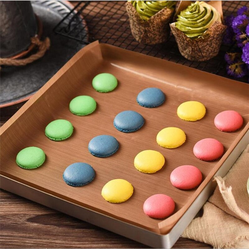 Warmte Pers Pad Herbruikbare Bakken Mat Non Stick Craft Sheet Hittebestendige Te Schoon Bbq Grill Olie Bakken Matten macarons Cookie