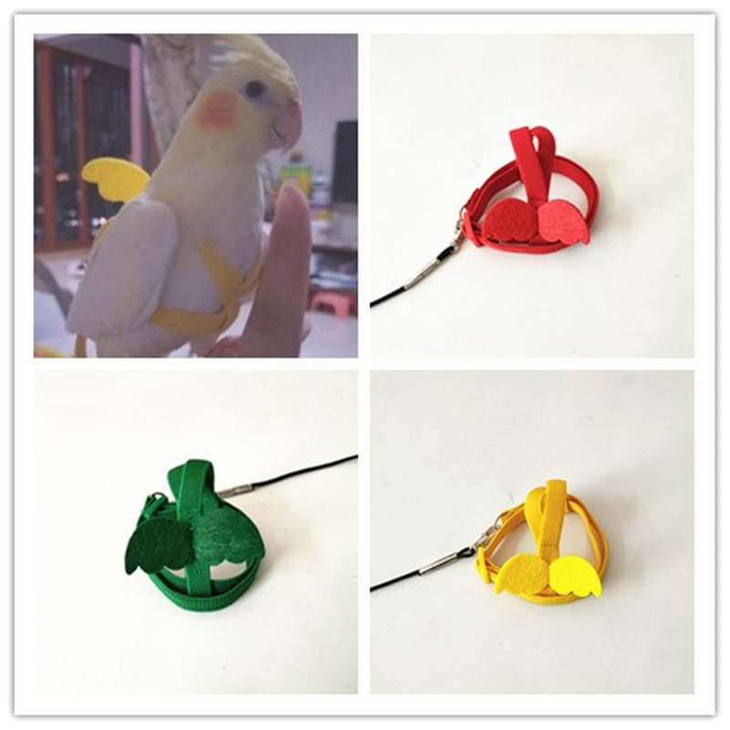 Lange Kabel Vogel Harnas Leash Anti-Bite Training Touw Decoratieve Lichtgewicht Parkiet Papegaai Vest Touw Voor Valkparkiet Kleine Vogels