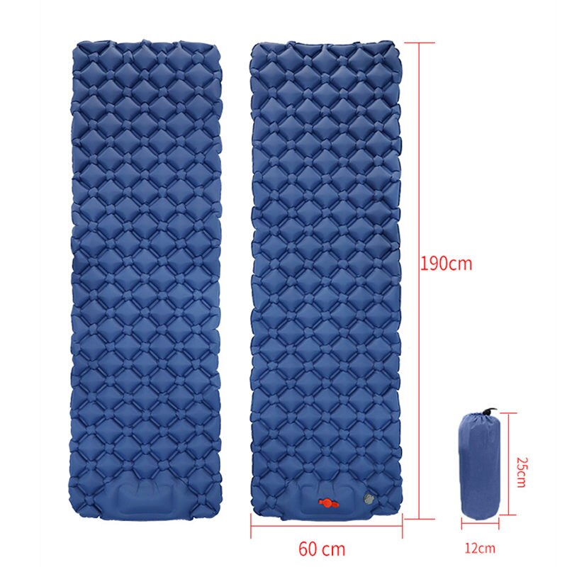 Camping Inflable Air Matras 190*58*5Cm Ingebouwde Voet Inflator Pomp Vouwen Opblaasbare Matras Kamp bed Voor Tent Reizen