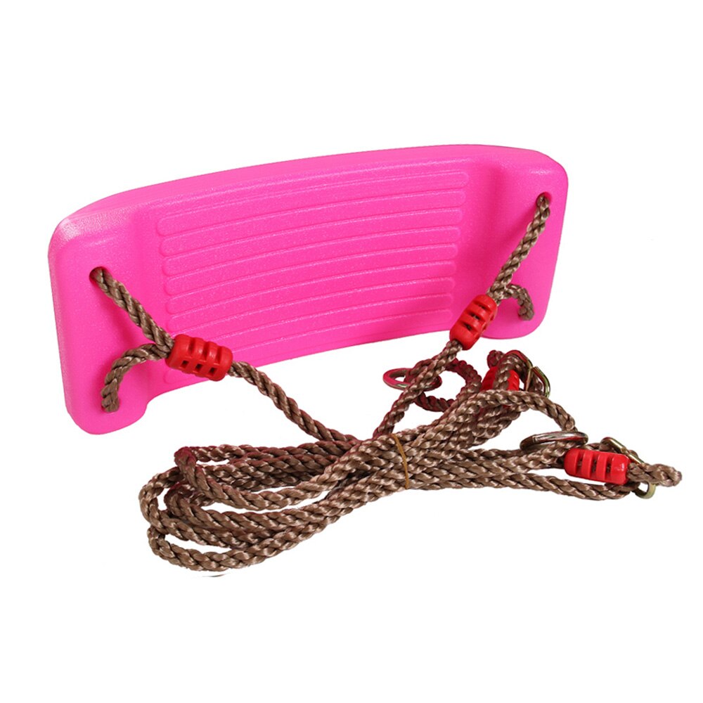 Outdoor Swing Toys for Children Indoor Swing Rope Seat Molded For Kids Enjoy Flowers Birdsong Garden Toy Swings: PINK style