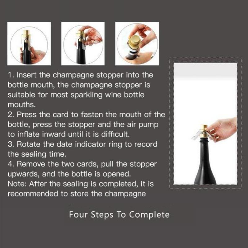 Wine Champagne Cap 304 Stainless Steel Champagne Portable Cork Holding Machine Bar Cork of Wine Sparkling Wine Champagne Cap
