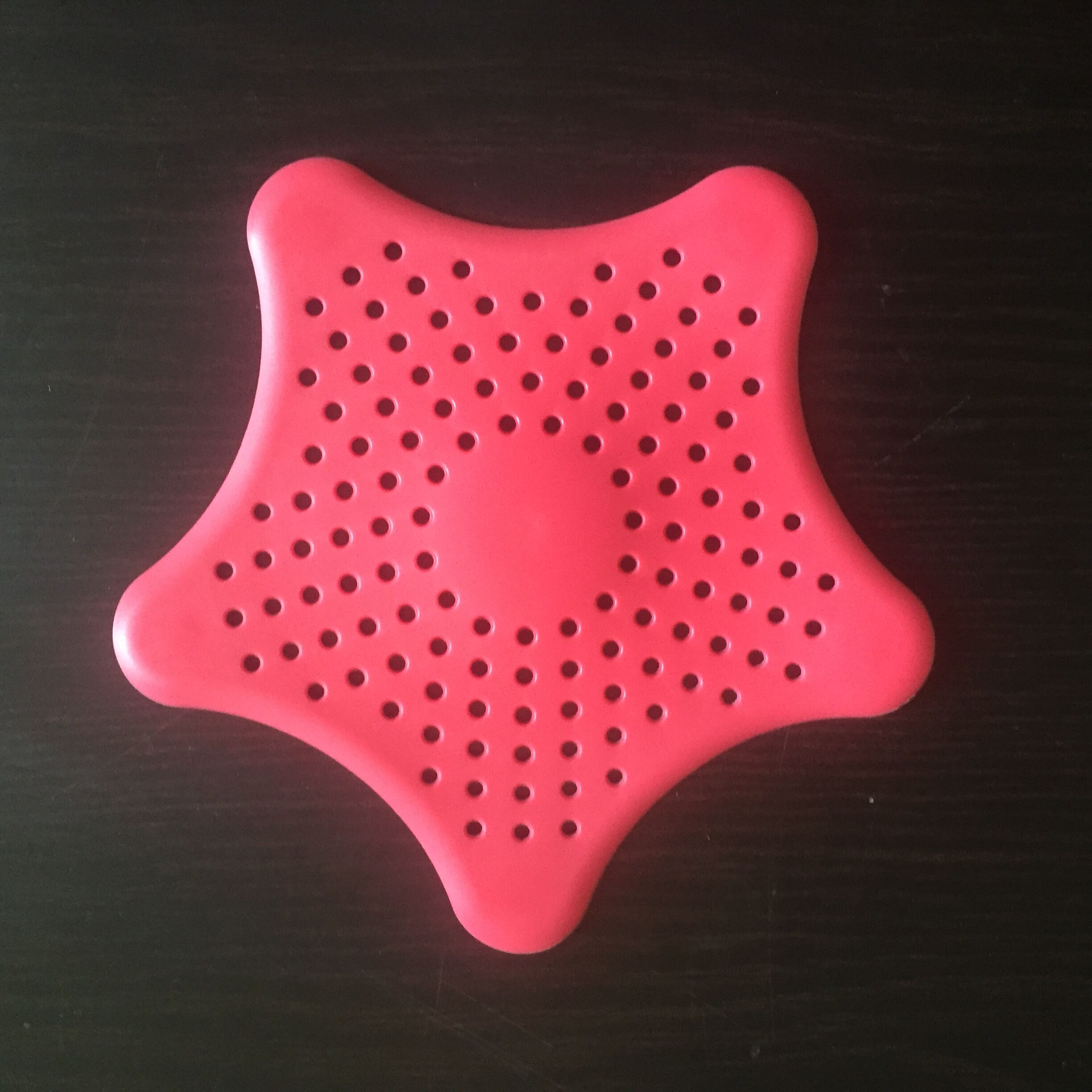 Siliconen Afvoer Haar Catcher, Gootsteen Zeef Badkamer Douche Sink Stopper Putdeksel Haar Val, Filter Voor Keuken: Rood