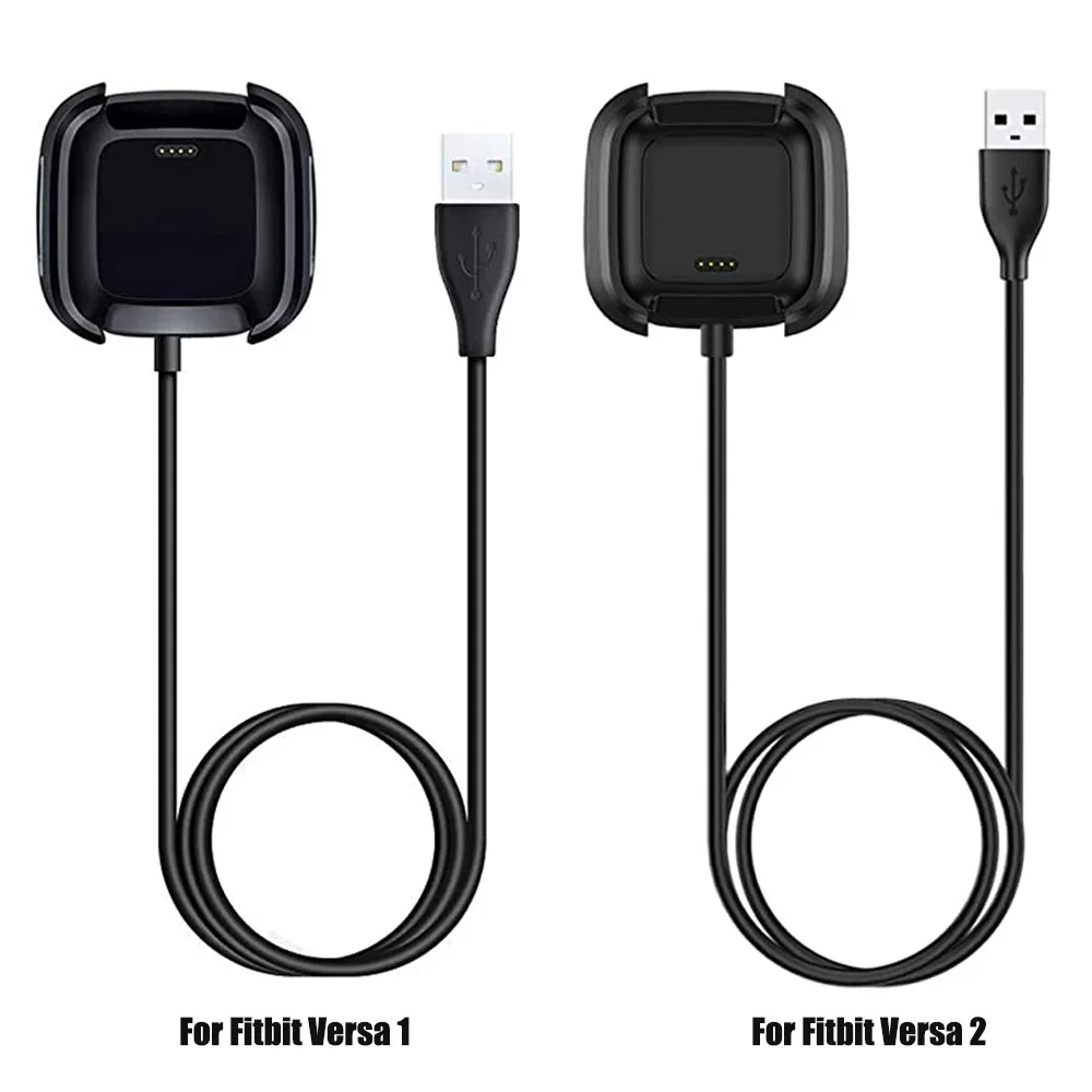 Adaptador de Cable de cargador USB para Fitbit Versa 1/Versa 2, adaptador de carga para reloj inteligente, accesorios Dord para Fitbit versa lite