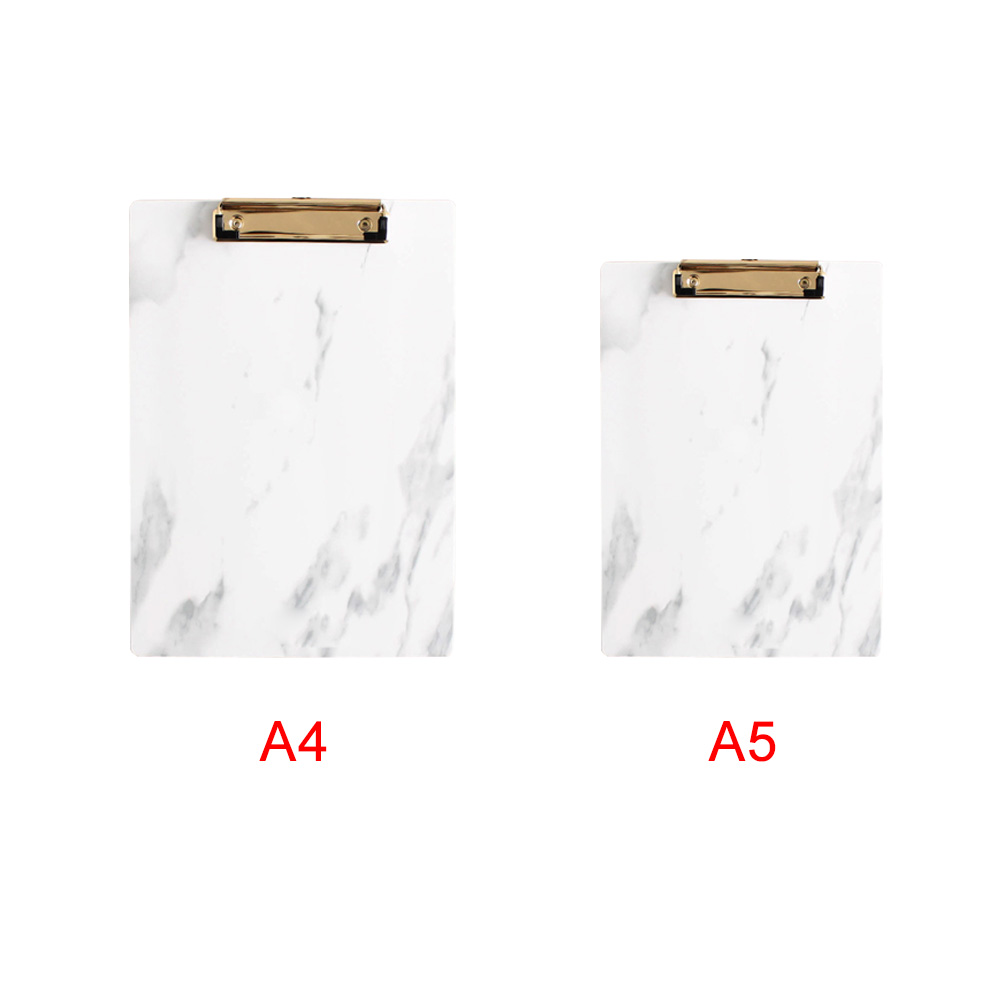 A4 A5 Paper Holder School Office Hardboard Storage Portable Metal Clip Accessories Clipboard Folder With Hanging Hole Stationery