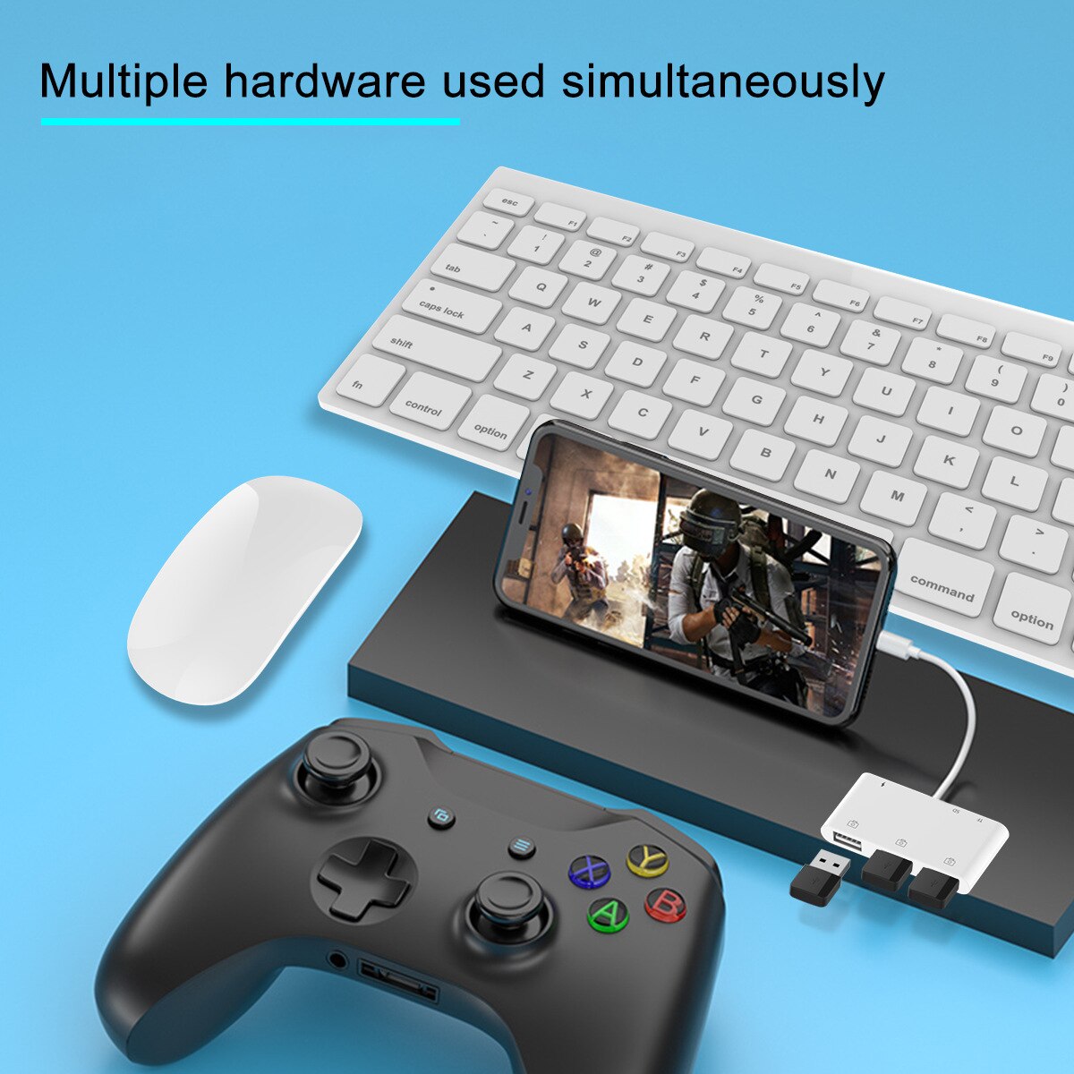 Seis em um leitor de cartão novo ipad iluminação multi função leitor de cartão tf/sd/usb