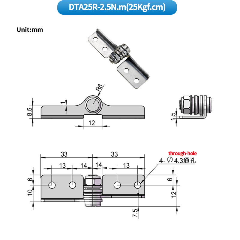 Zufallsstopp-scharnier, dämpfungsscharnier, einstellbares drehmomentwellen-positionierungsscharnier, scharnier aus edelstahl: Orange