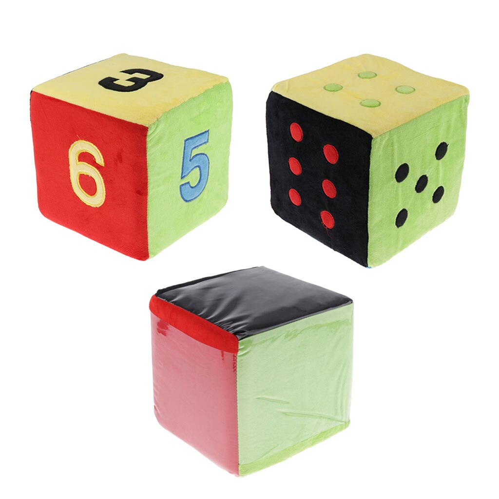 7.9 inch/20cm Plush Dice Doll Pillow Playing Dice Party Decor Dice