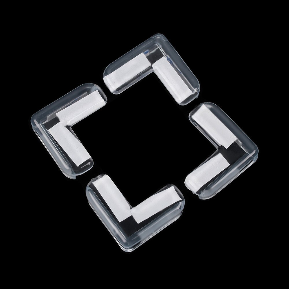4Pcs Baby Soft Silicon Transparent Safe Corner Protector Table Desk Corner Guard Safety Edge Guards For Kids Security Protection