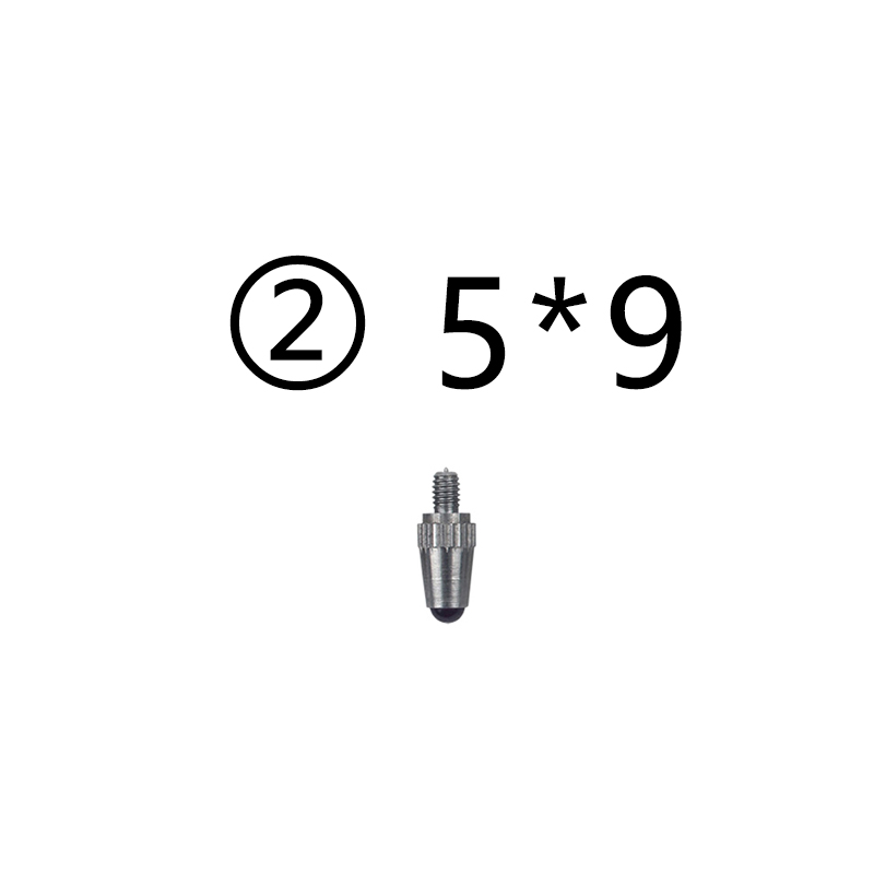 1PC Shaped Probe Dial Test Indicator M2.5 Thread T-type Cone Ball Dial Indicator Contact Point Measuring accessories: Y2