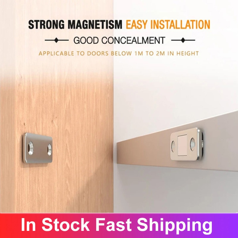 Punch-free Ultra-thin Invisible Door Magnetic Sliding Door Super Magnetic Tightly Closed Magnetic Catch Home Improvement
