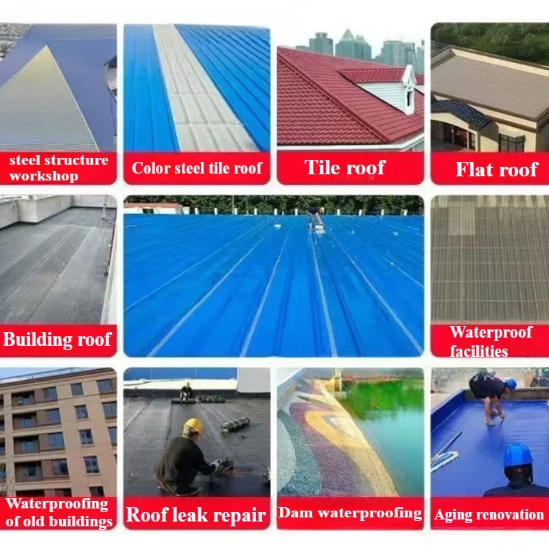 Waterproof Tape for Metal Surfaces and Roofs - Leak Proof and Rust Proof Adhesive, for Insulation and Temperature Control