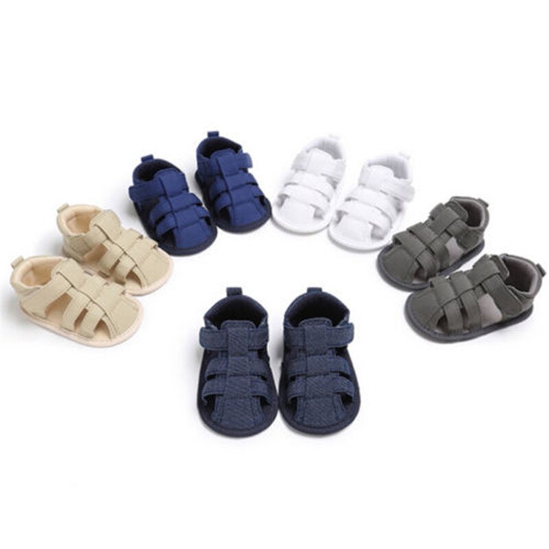Pudcoco tpudcoco jongens sandalen 0-18m peuter kinderen baby jongens zachte zool wieg sneakers pasgeboren sandalen schoen