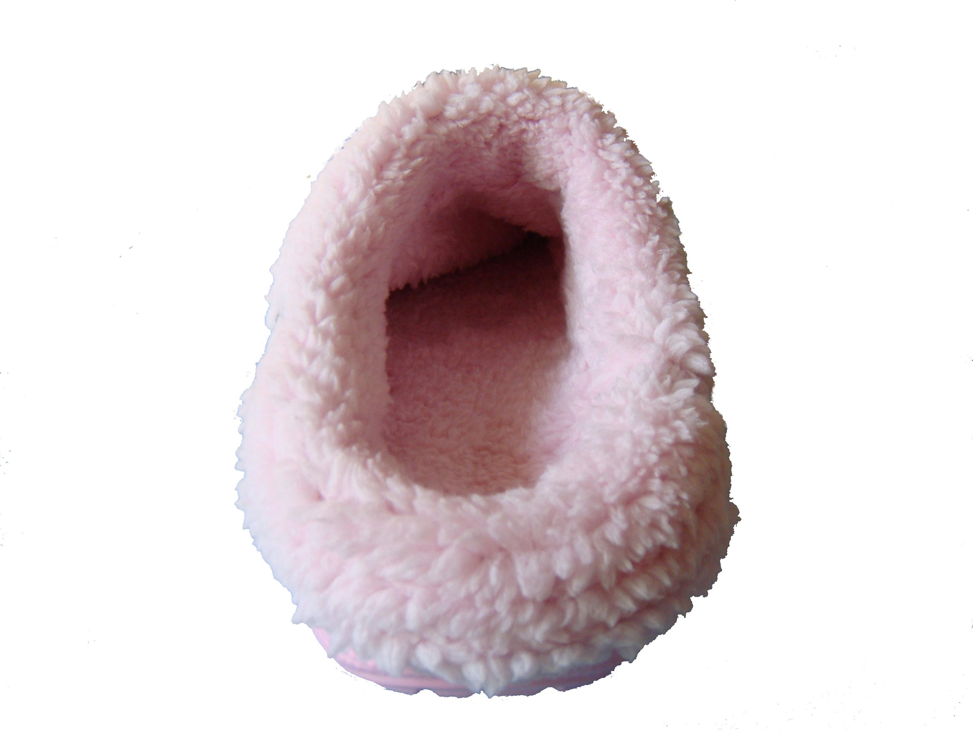 Winter freundlicher verstopft Erwärmung Pelz freundlicher Schuhe drinnen Hause See Maultiere Rosa Nette Stifte Sandale EVA Wohnung Kind Schuhe
