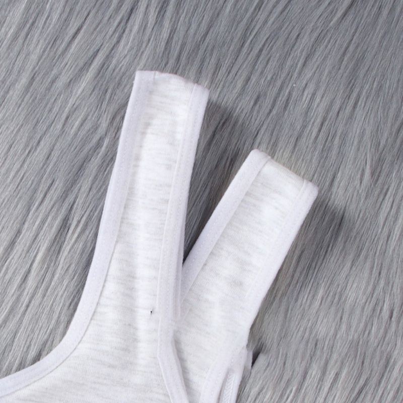 Klv tienermeisje gestreepte knoop strik sport training bh brede band ondergoed schattige beren print bralette draadloos vest 8-16t