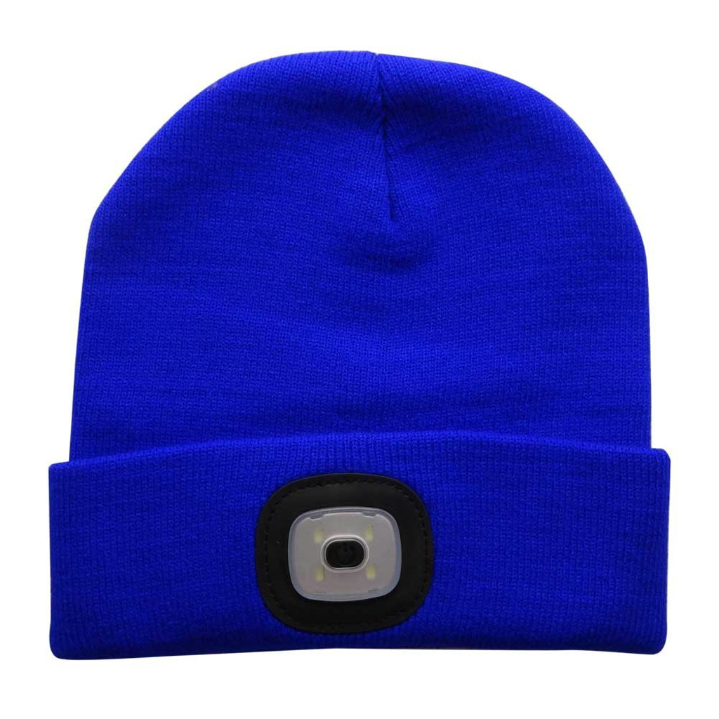 Helle LED Beleuchtete Beanie Kappe Unisex Wiederaufladbare Scheinwerfer Hut Reparatur Kappe Herbst Winter Nacht Angeln Kappe: BU