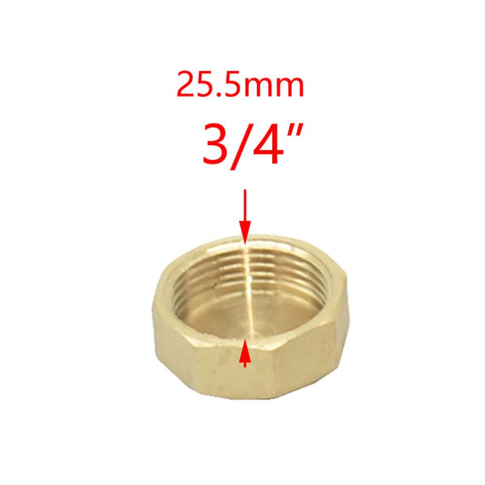 Brass Male 1/2 3/4 Inch Female Threaded End Connector Water Seal Pipe Repair Water Stop Connector Plug