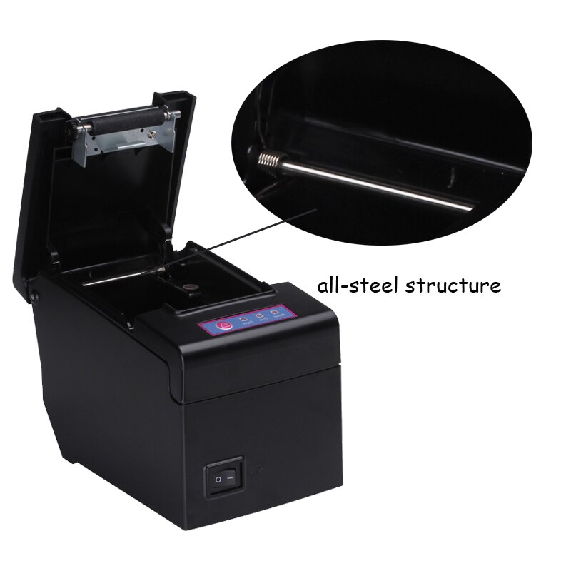 POS58 ethernet RJ45 pos thermal receipt bill printer with 130mm per second support Multi-Language HS-E58L